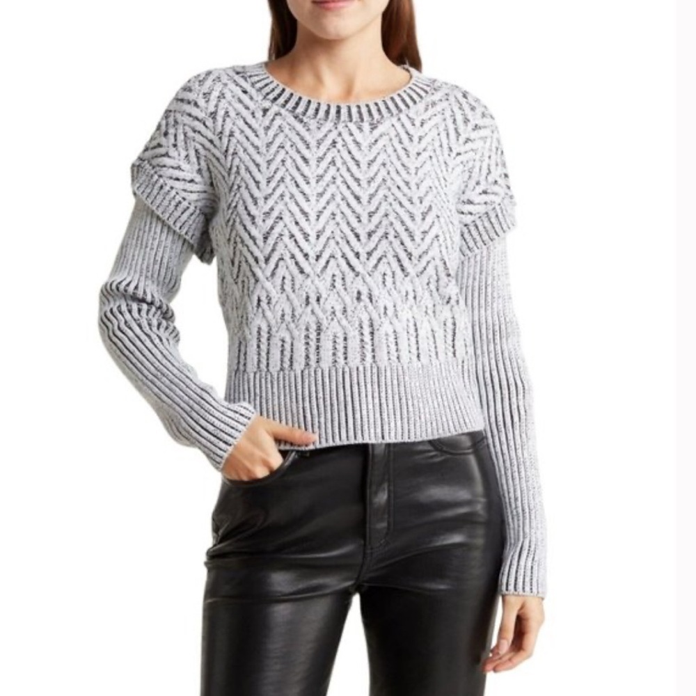 DKNY Jeans Herringbone Sweater - Picture 10 of 10